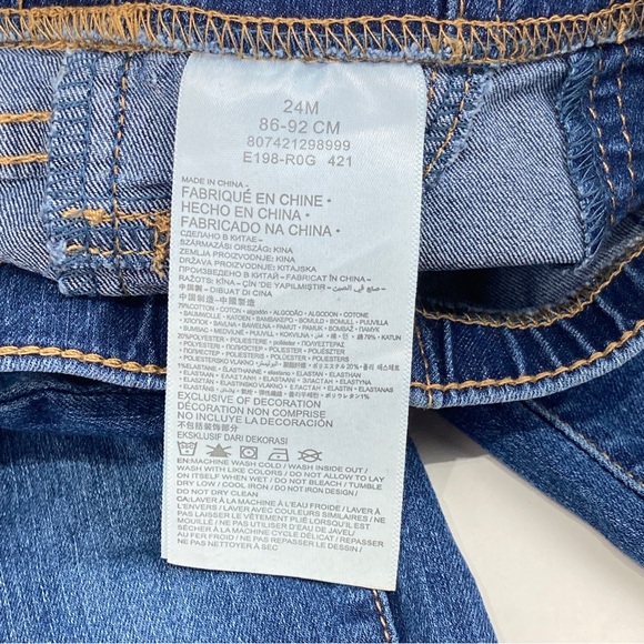 levi’s  Pull on Jeans Baby Girls 24M - Picture 5 of 10